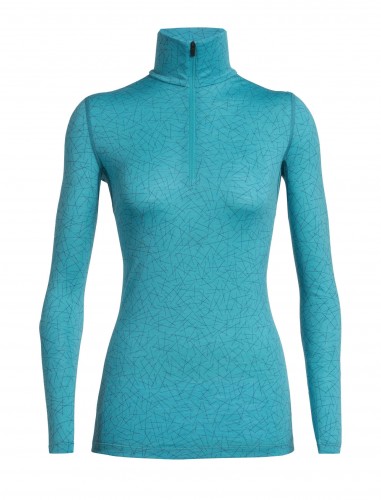 Icebreaker Oasis 200 LS Half Zip Sky Paths