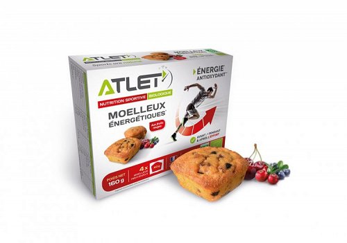 Atlet Moelleux énergétiques bio aux fruits rouges