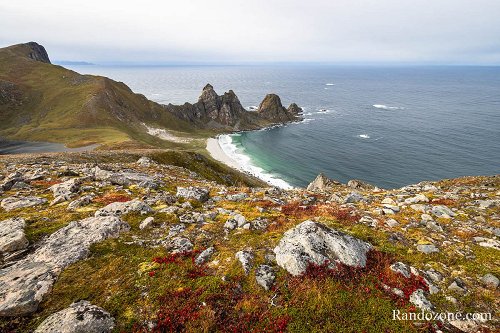 Randonnée jusqu'au sommet de Måtind dans l'archipel des Vesteralen en Norvège