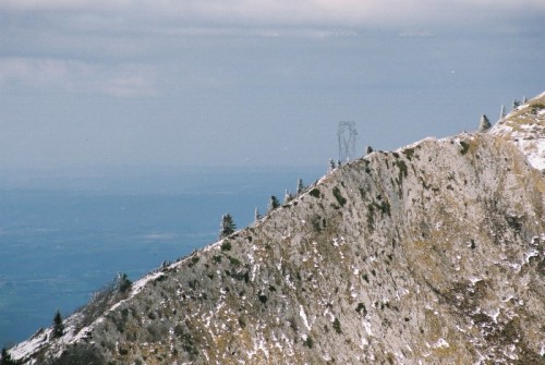 Soum des Aguillous depuis le parking du Cap de la Serre