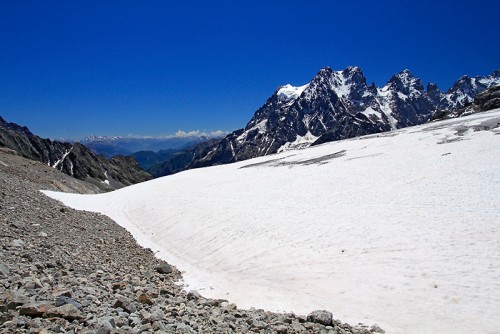 Le Glacier Blanc depuis le Pré de Mme Carle Le Glacier Blanc depuis le Pré de Mme Carle