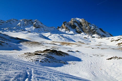 Randonn�e en raquettes � neige sous le Pourteillou