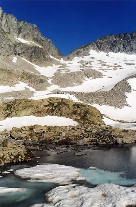 Brche du Nouvielle depuis le lac Bleu