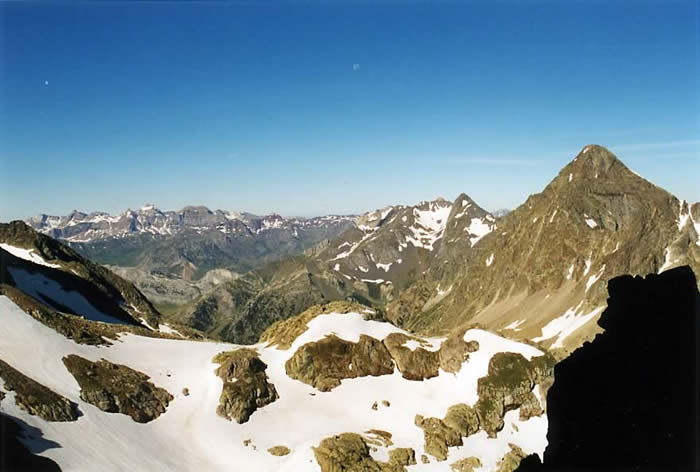 Vue sur l'Espagne depuis le Col Noir