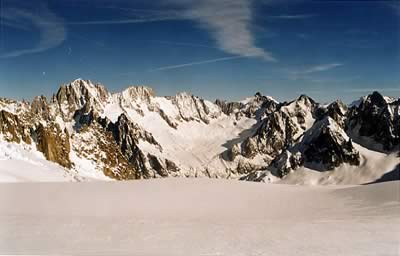 Les Drus et le glacier de la Charpoua
