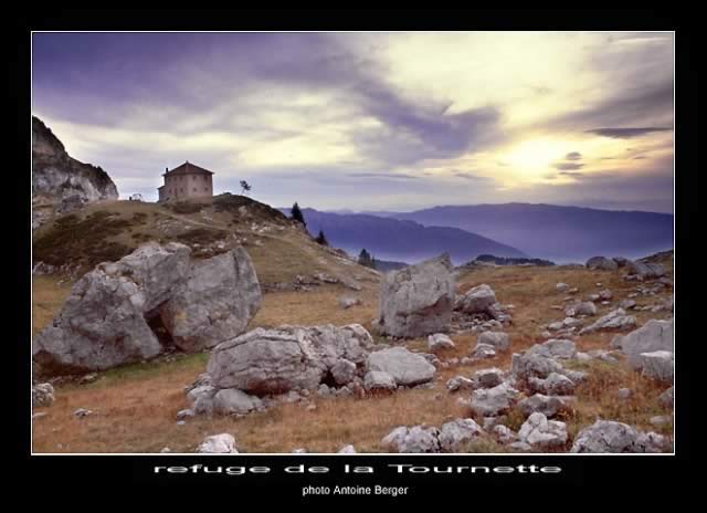 Refuge de la Tournette avant la tempte