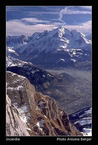 Mt Blanc vue depuis la Pointe d'Areu