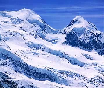 Castor (4221m) et Pollux (4092m)