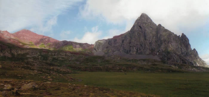 Vue sur le Vertice et le pic d'Anayet