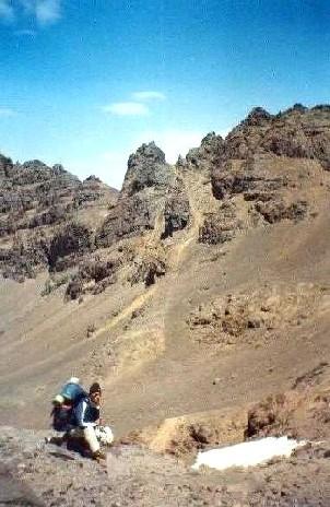Couloir de neige  fouzaghar