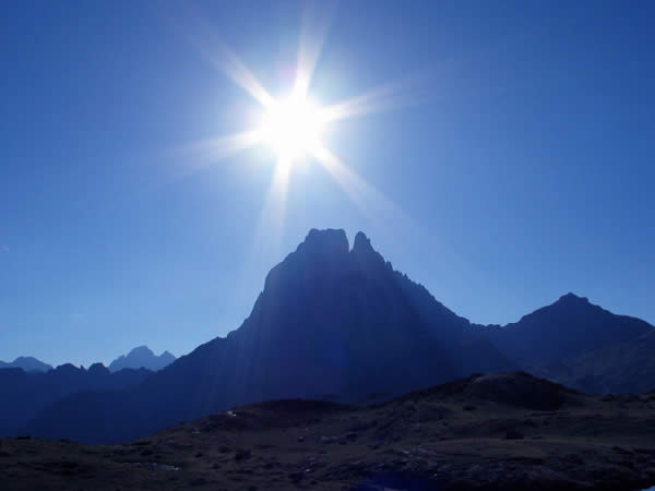 Pic du midi d'Ossau soleil