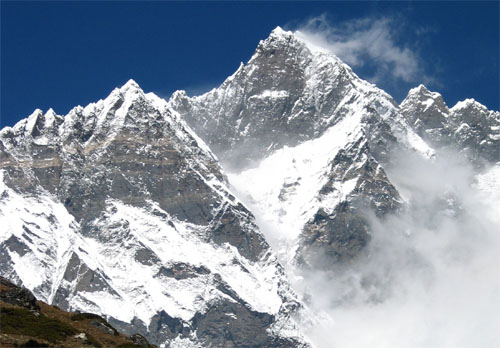 Lhotse depuis le Chhukung Ri
