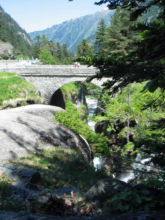 Pont d'Espagne au dessus de Cauterets