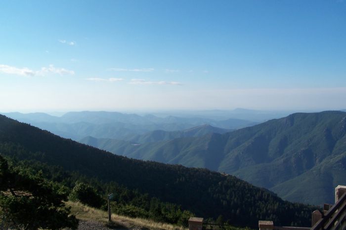 vue du sommet vers le sud-est