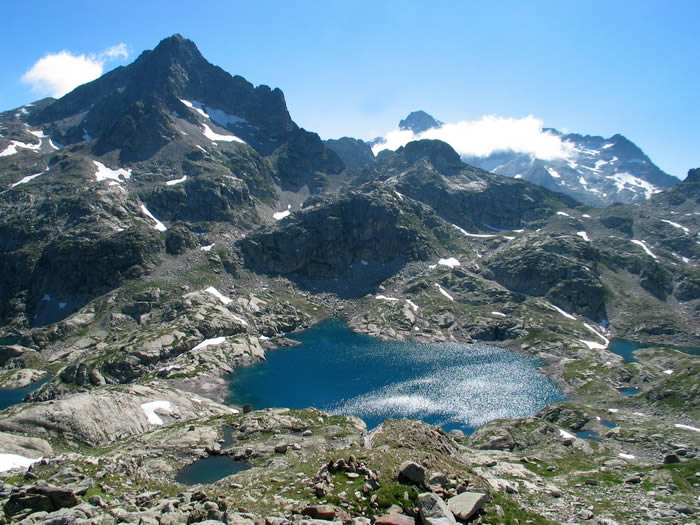 Lac Arrémoulit avec le Palas et le Balaïtous Lac Arrémoulit avec le Palas et le Balaïtous