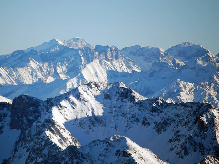 Pic d'Aneto 3404m depuis le pic du midi de Bigorreuis