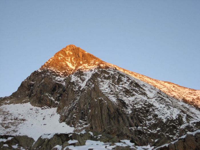 Le Valier depuis le refuge des Estagnous