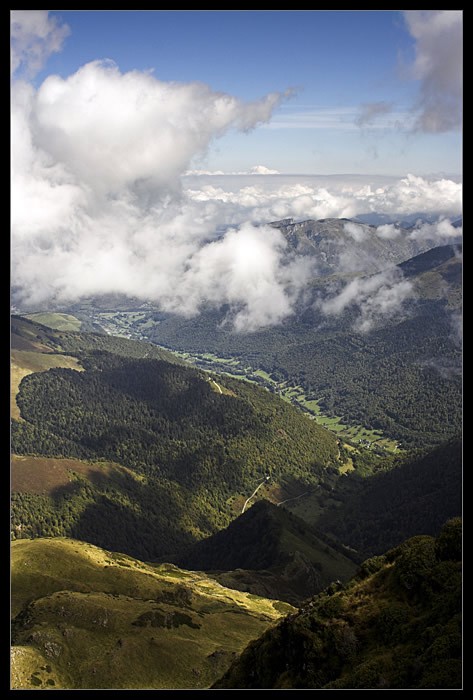 Vue sur la valle depuis les crtes du Montaigu