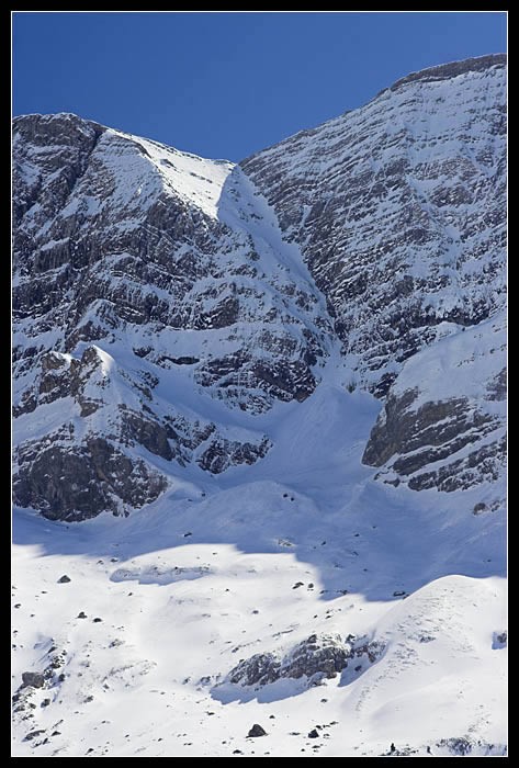Couloir Swan depuis les Espuguettes