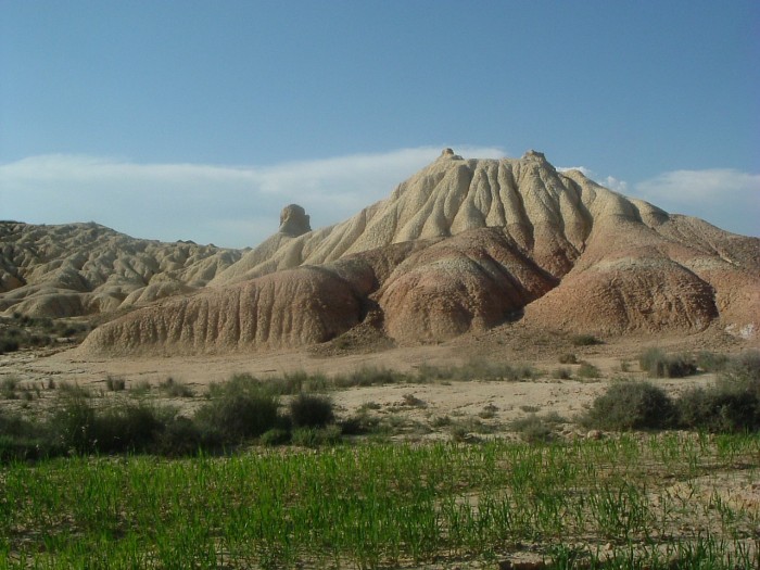Bardenas Reales et son relief sculpt par l'eau de pluie