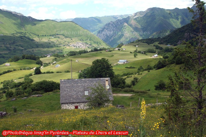 Lescun depuis le plateau de Lhers