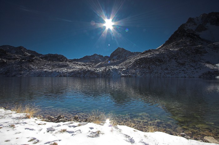 Soleil sur le lac dets Coubous