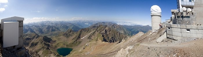 Panoramique au pic du Midi de Bigorre
