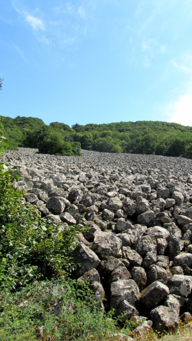 Coule de lave de Roquelaure au dessus d'Espalion