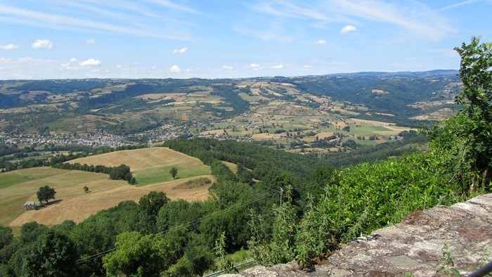 Vue sur la valle du Lot depuis le village de Roquelaure