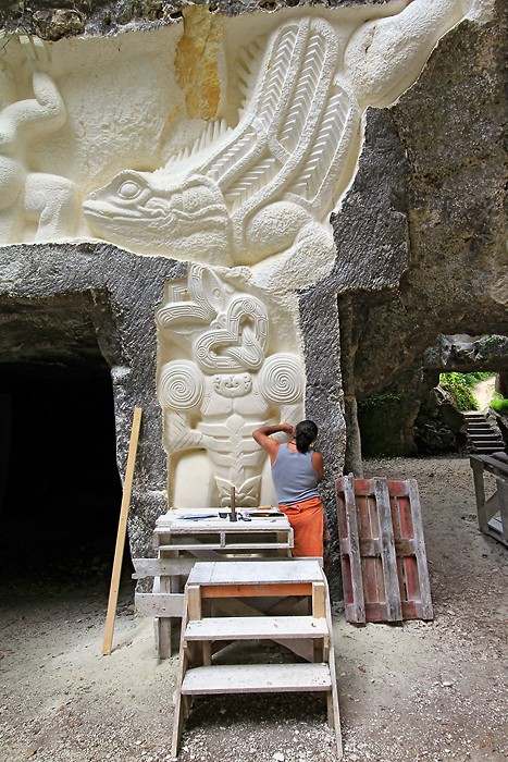 Un artiste en plein travail