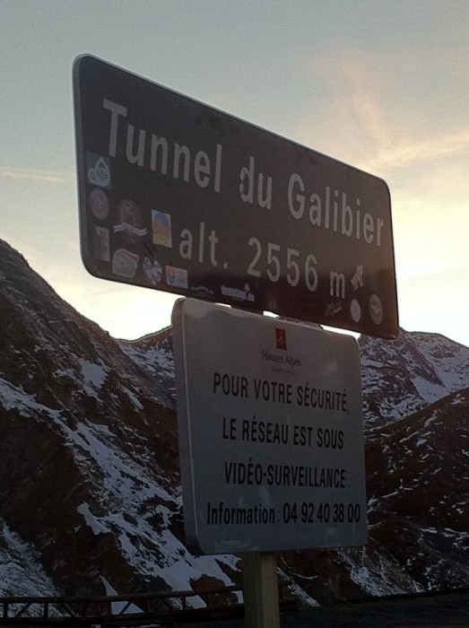 Tunnel du Galibier le soir