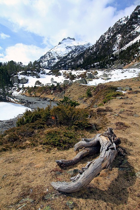Raquettes  neige dans la valle du Marcadau