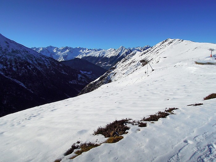 Hautacam: les Pyrnes sous la neige