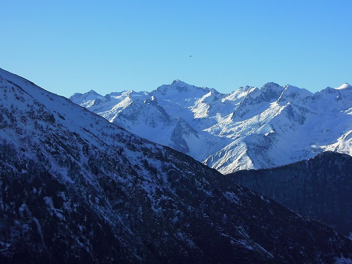 Vue depuis Hautacam dans les Pyrnes