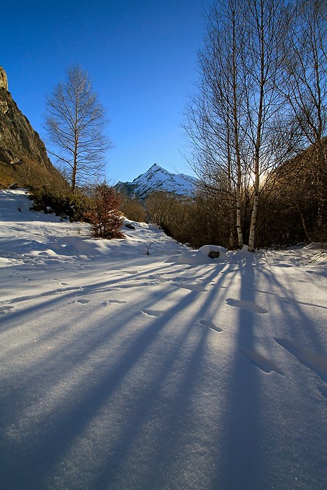Balade dans la neige au dessus de Gavarnie