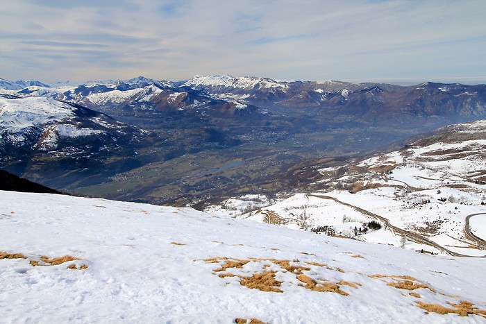 Pierrefitte-Nestalas depuis la crte qui monte au Maucasau