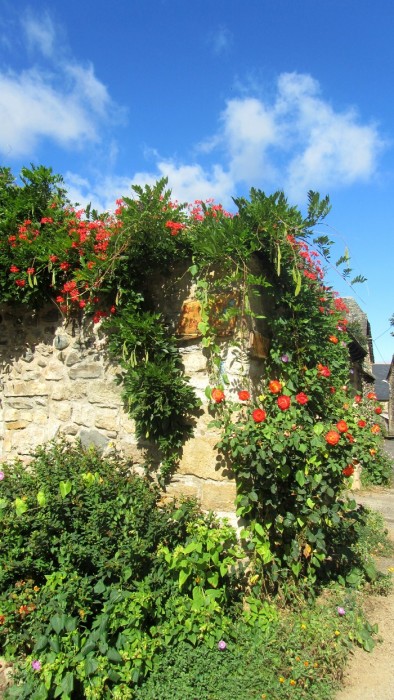Village trs fleuri de Sainte Eulalie d'Olt