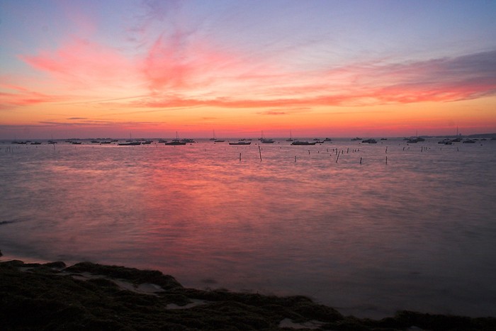 Lever du soleil au Canon en Gironde