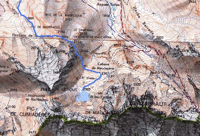 boucle de Maucapra - Passage de la Jument