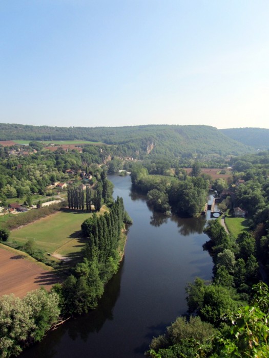 Vue sur le Lot depuis le haut de Saint Cirq Lapopie