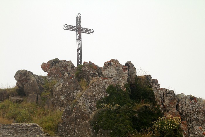 Croix au sommet du Viscos