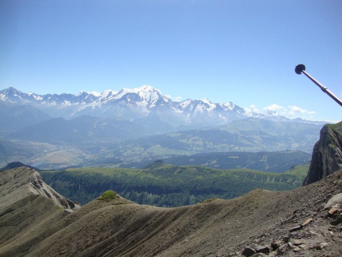 Massif du Mt Blanc depuis la grande Forclaz