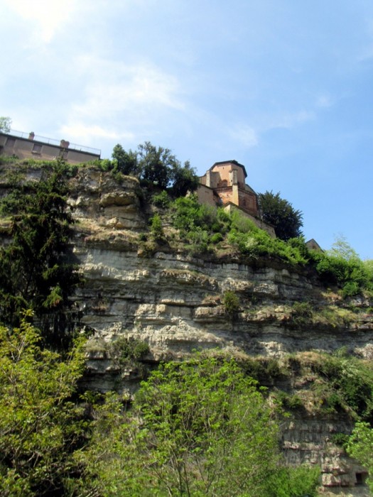 Vu du trou de Bozouls depuis le bas du village