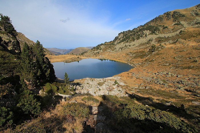 Passage au lac de Caderolles