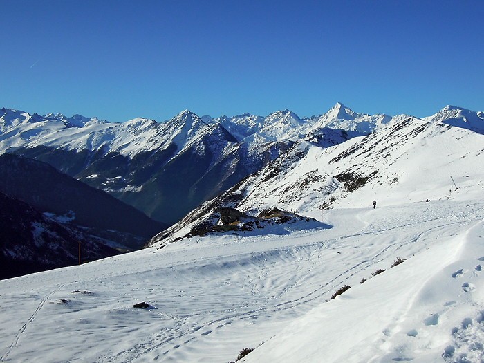 Hautacam en raquettes  neige, les Pyrnes c'est si beau
