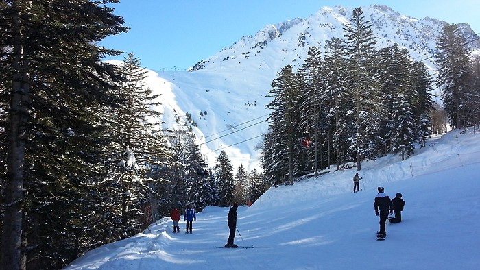 Ski sur la station de Barges-La Mongie