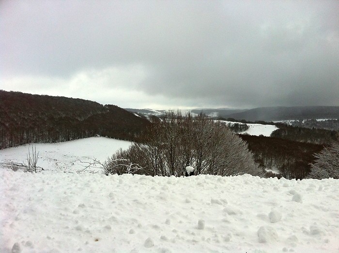 Le plateau de l'Aubrac sous son manteau de neige