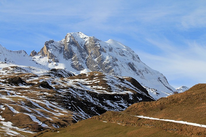 Beau panorama dans la valle de Saugu
