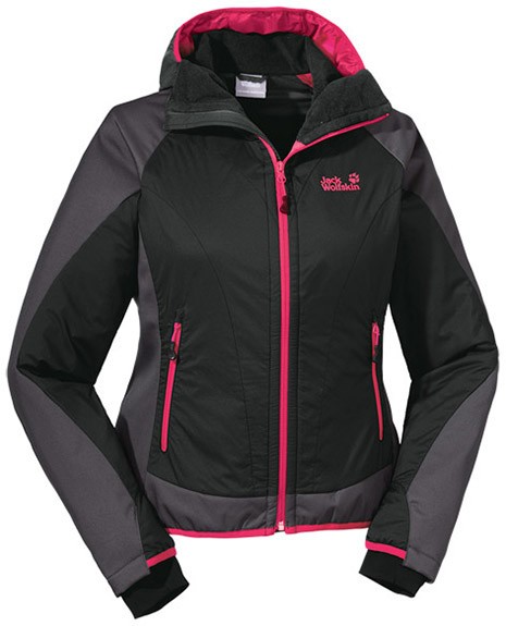 Veste softshell Jack Wolfskin Compound Jacket Noire/Rose Veste softshell Jack Wolfskin Compound Jacket Noire/Rose