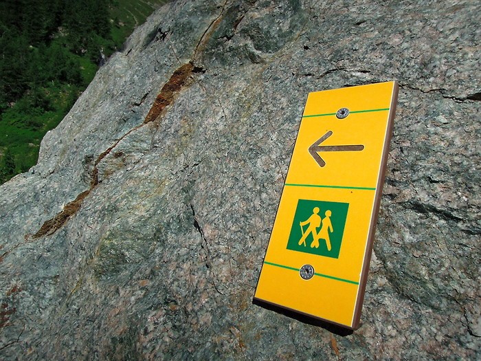 Randonneurs, sentier de randonne